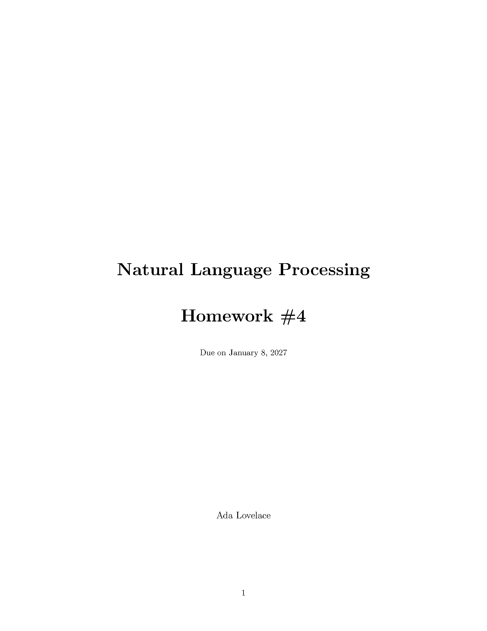First page of Bilingual Homework Template
