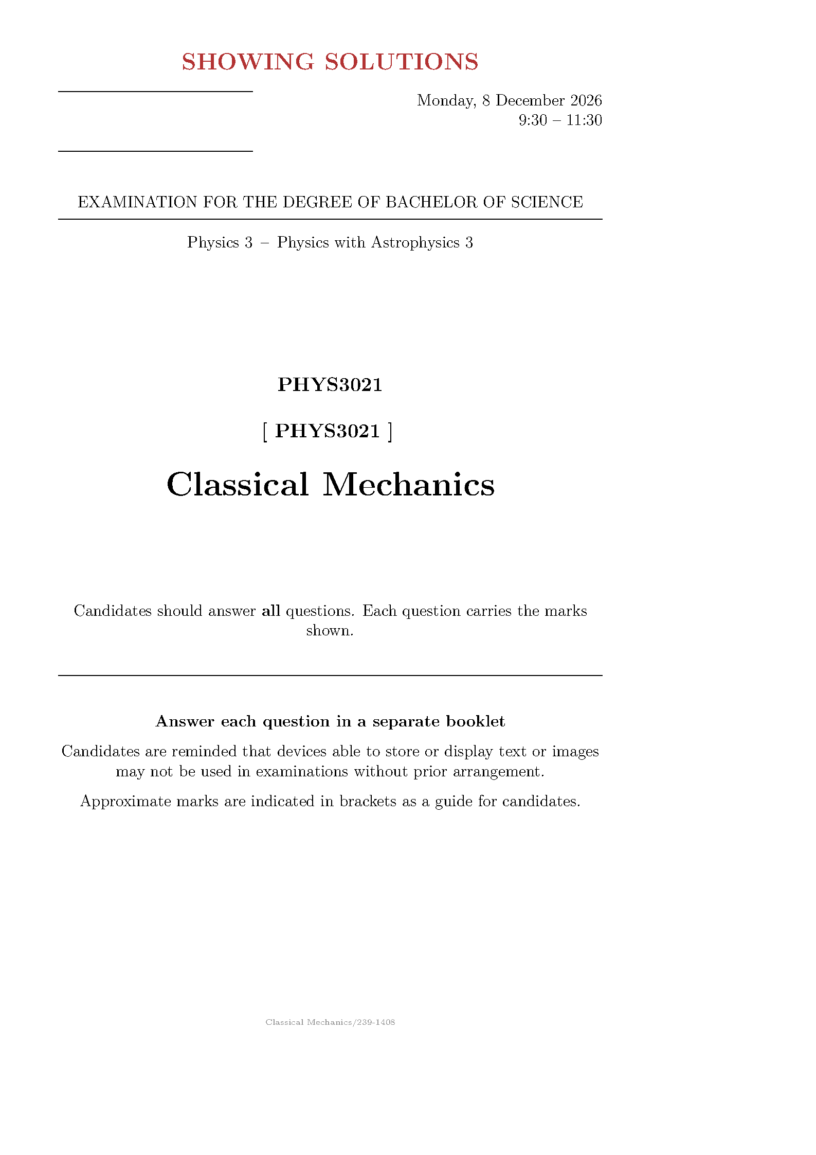 First page of exam-n