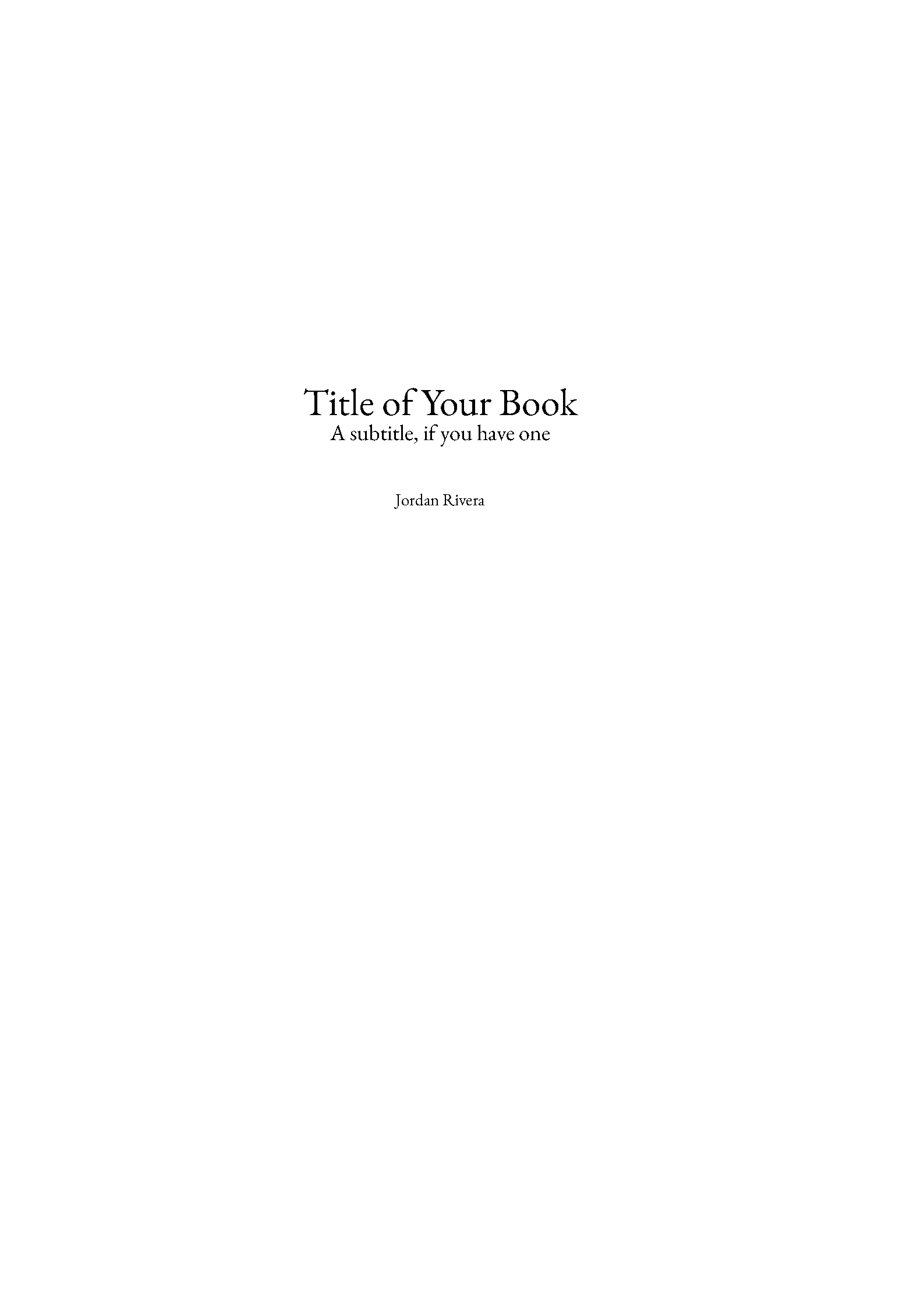 First page of Legrand Orange Book