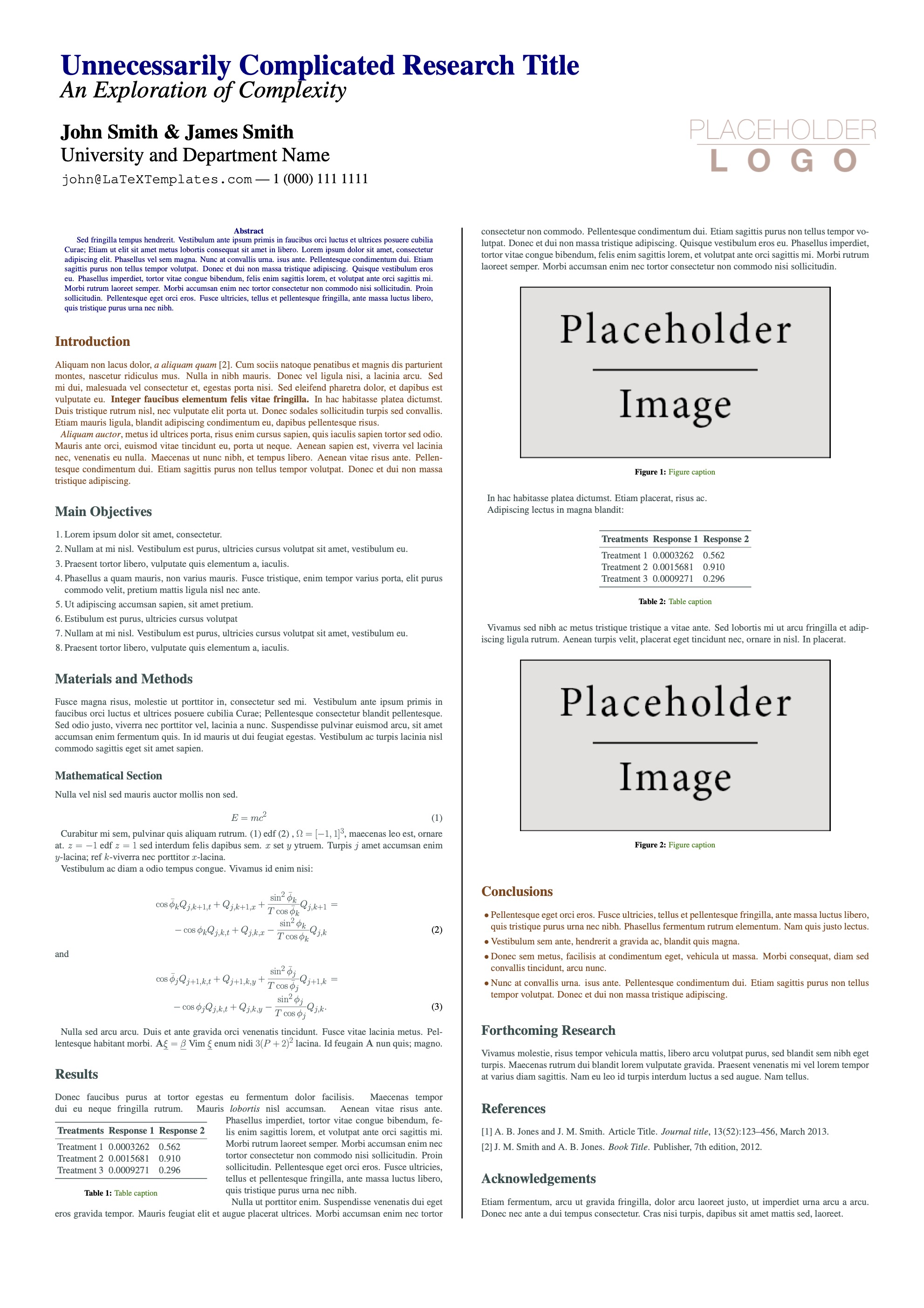 latex template for poster presentation