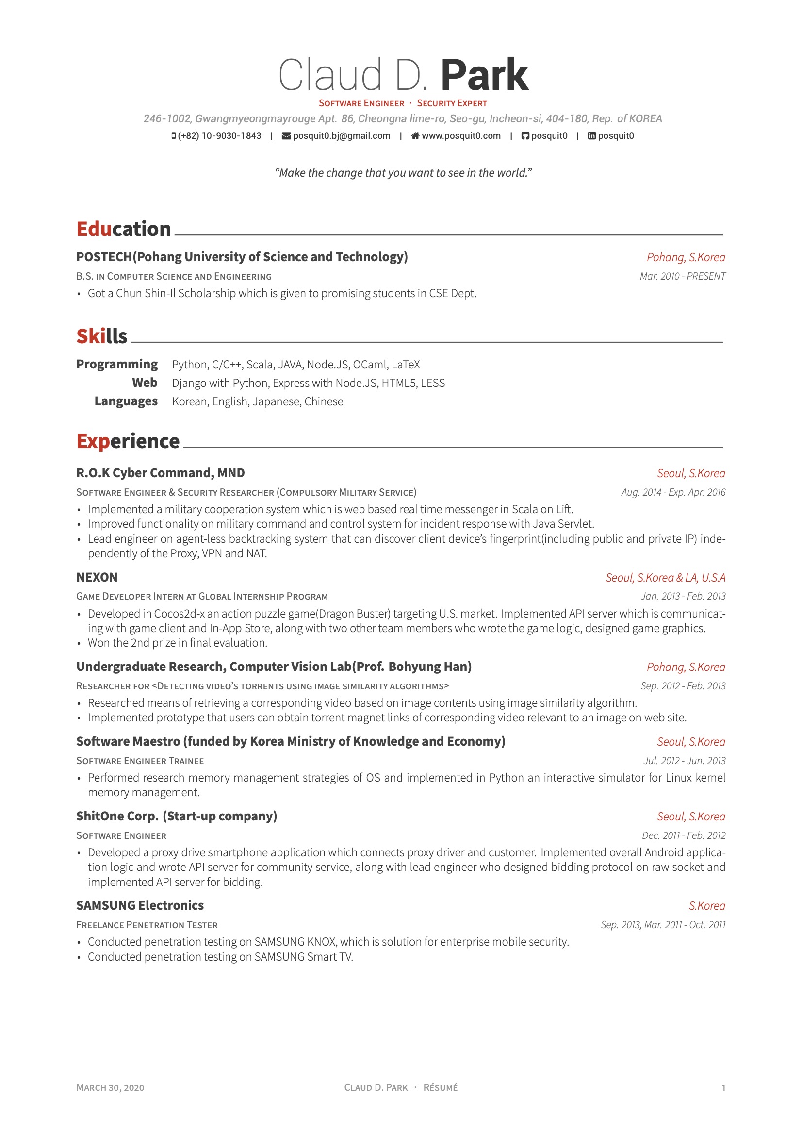 LaTeX Templates - CVs and Resumes