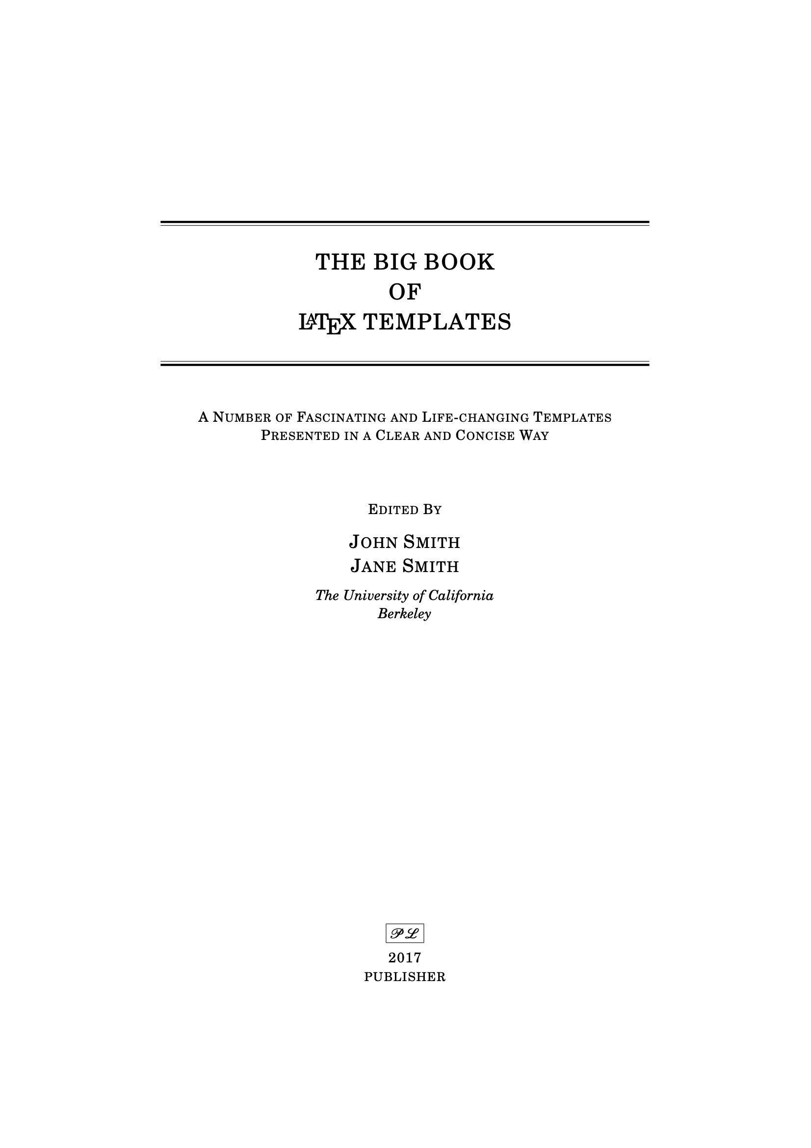 LaTeX Templates - Title Pages In Latex Project Report Template