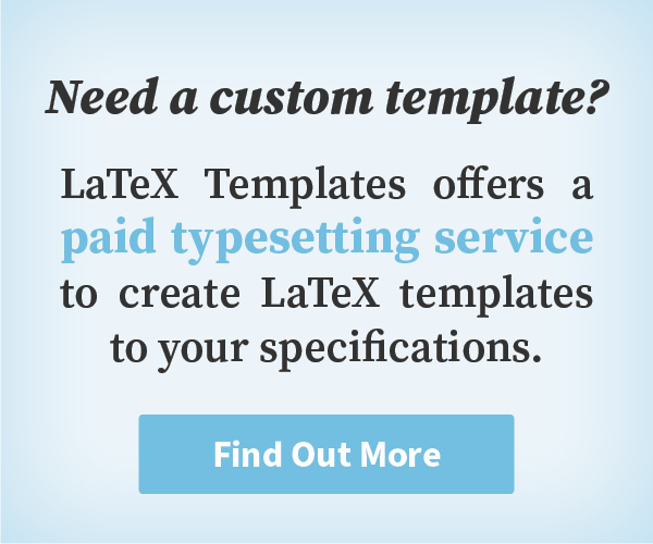 thesis template latex download
