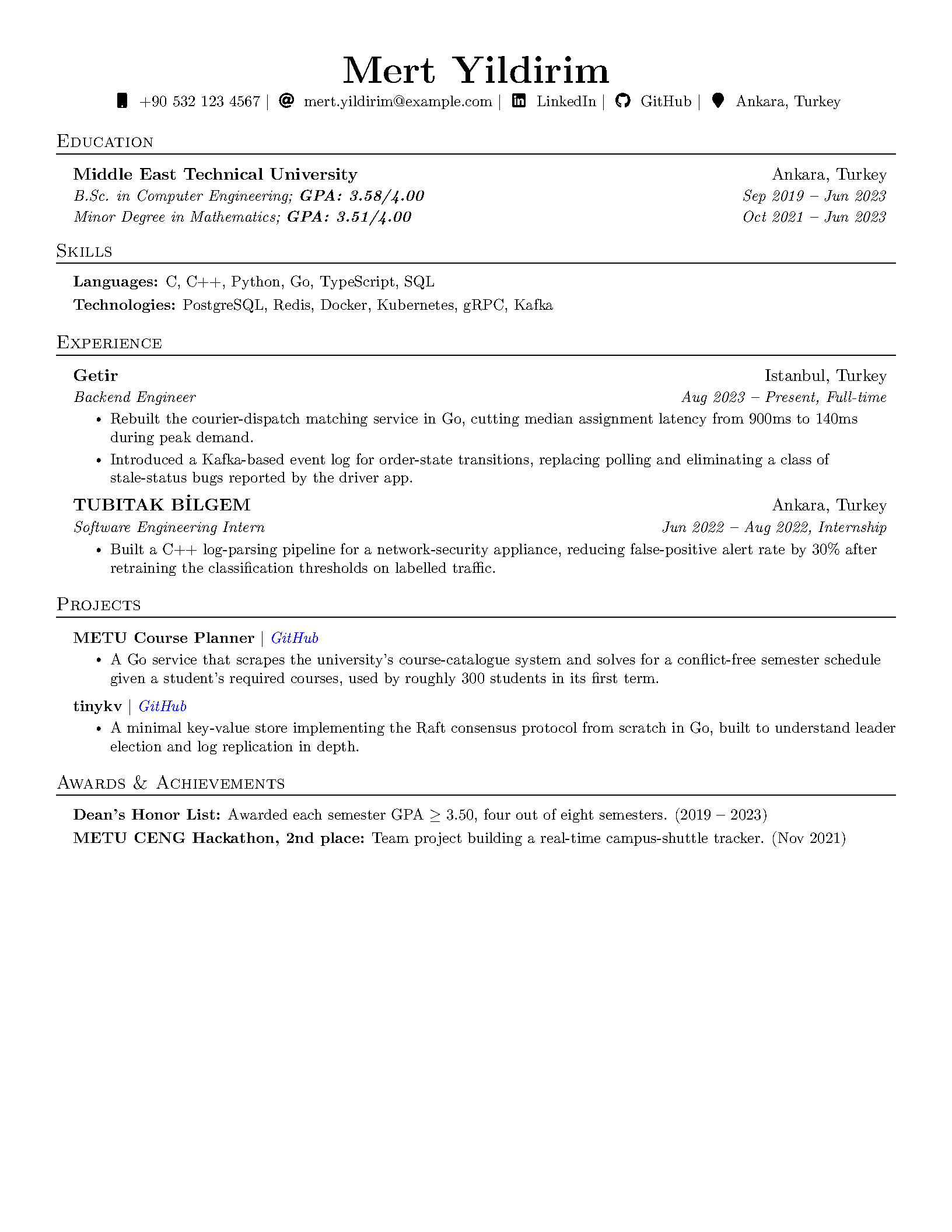 First page of arasgungore CV