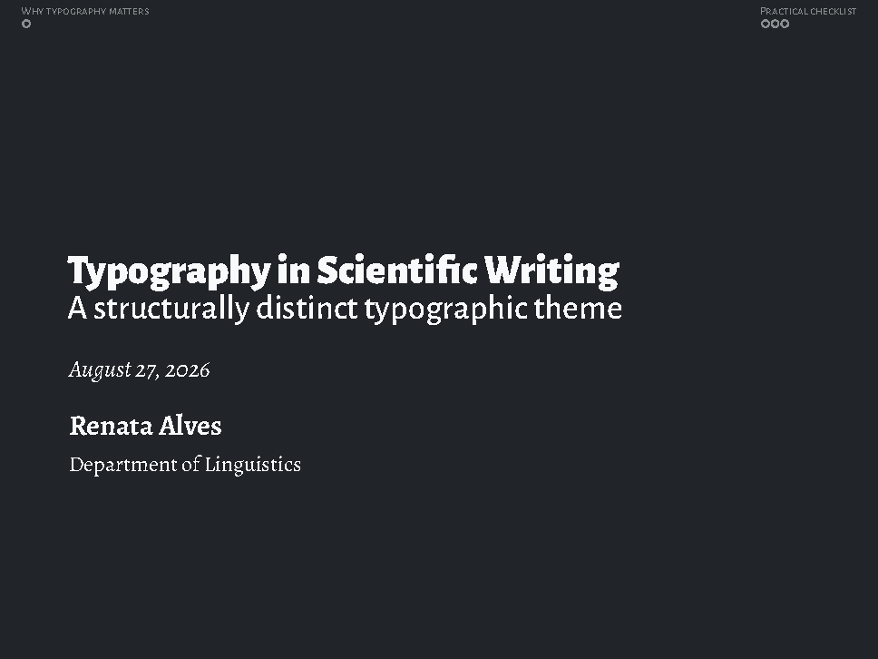First page of the Arguelles template