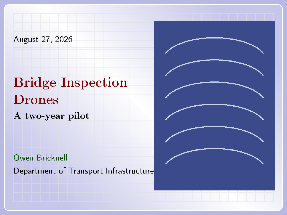 First page of the Concrete template