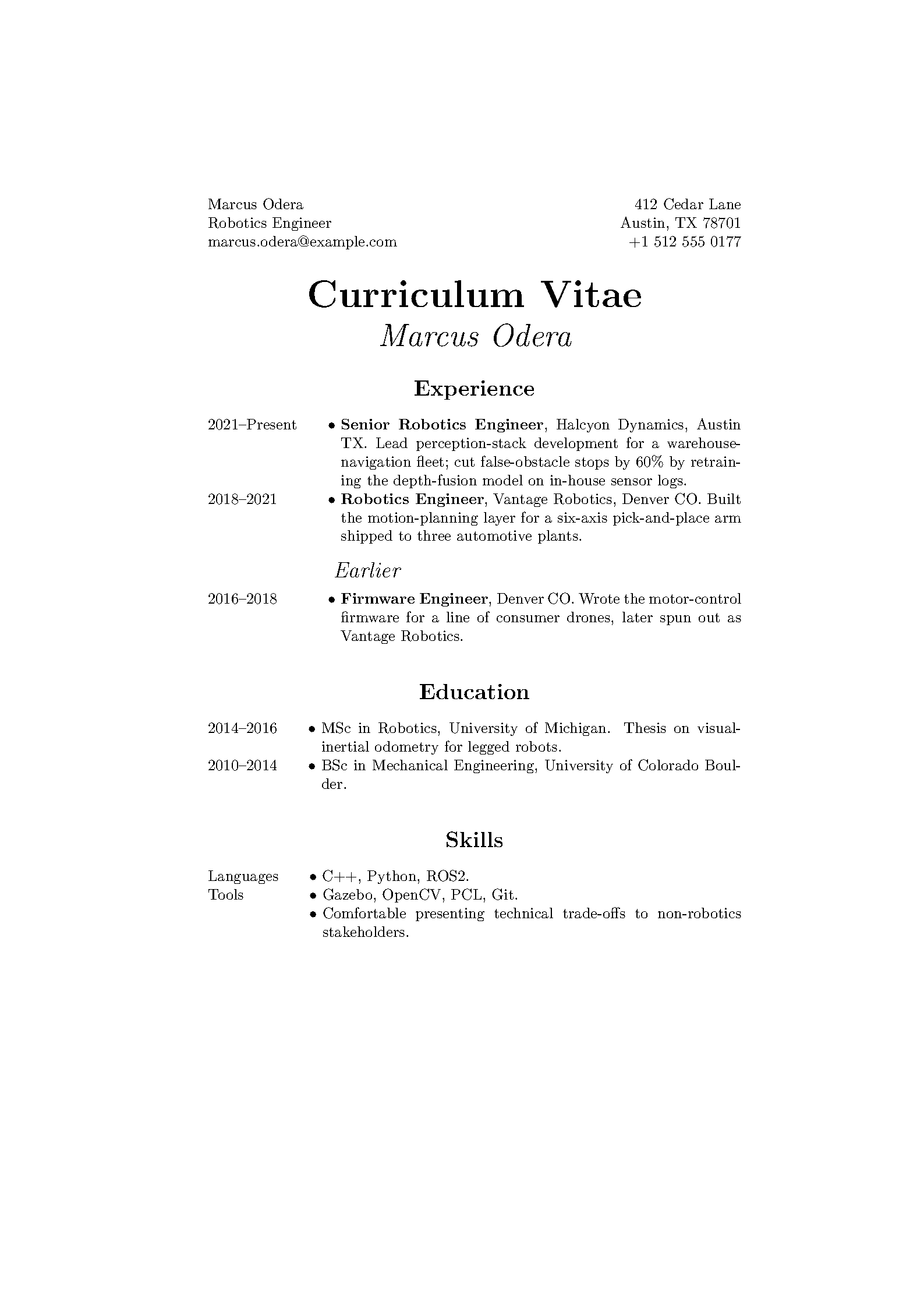 First page of CurVe