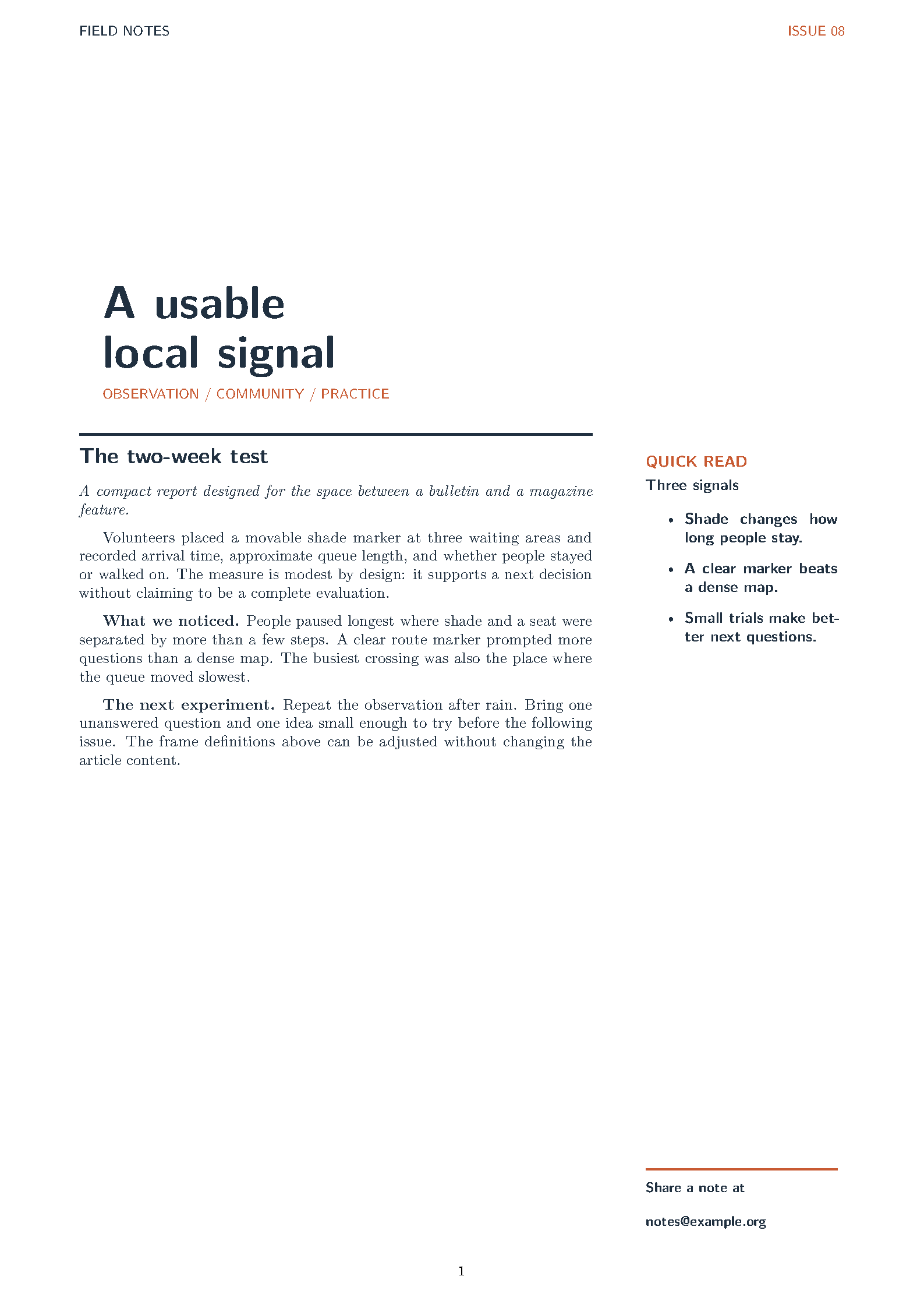 First page of Flowfram Newsletter