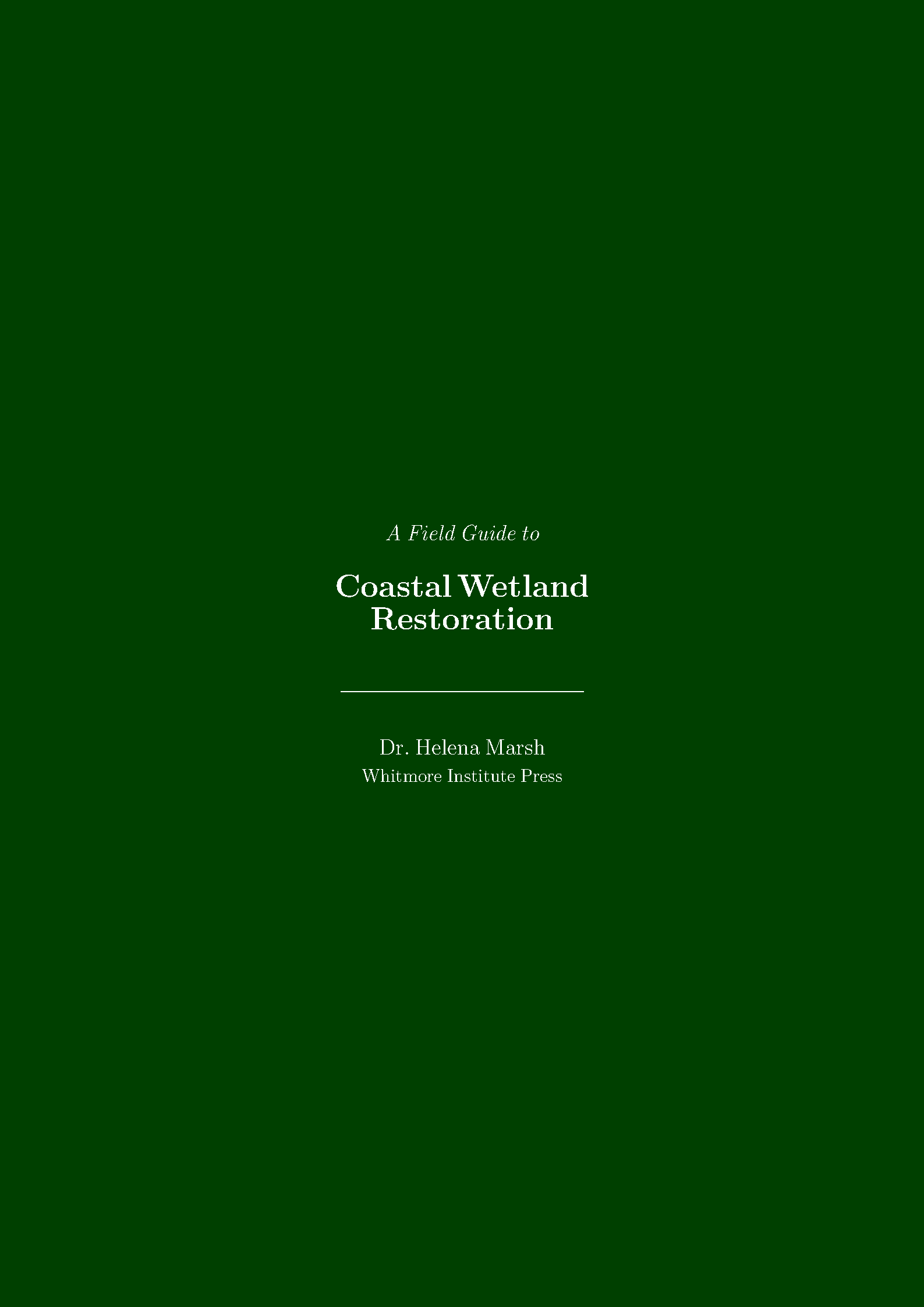 First page of the Formal Book Title Page template