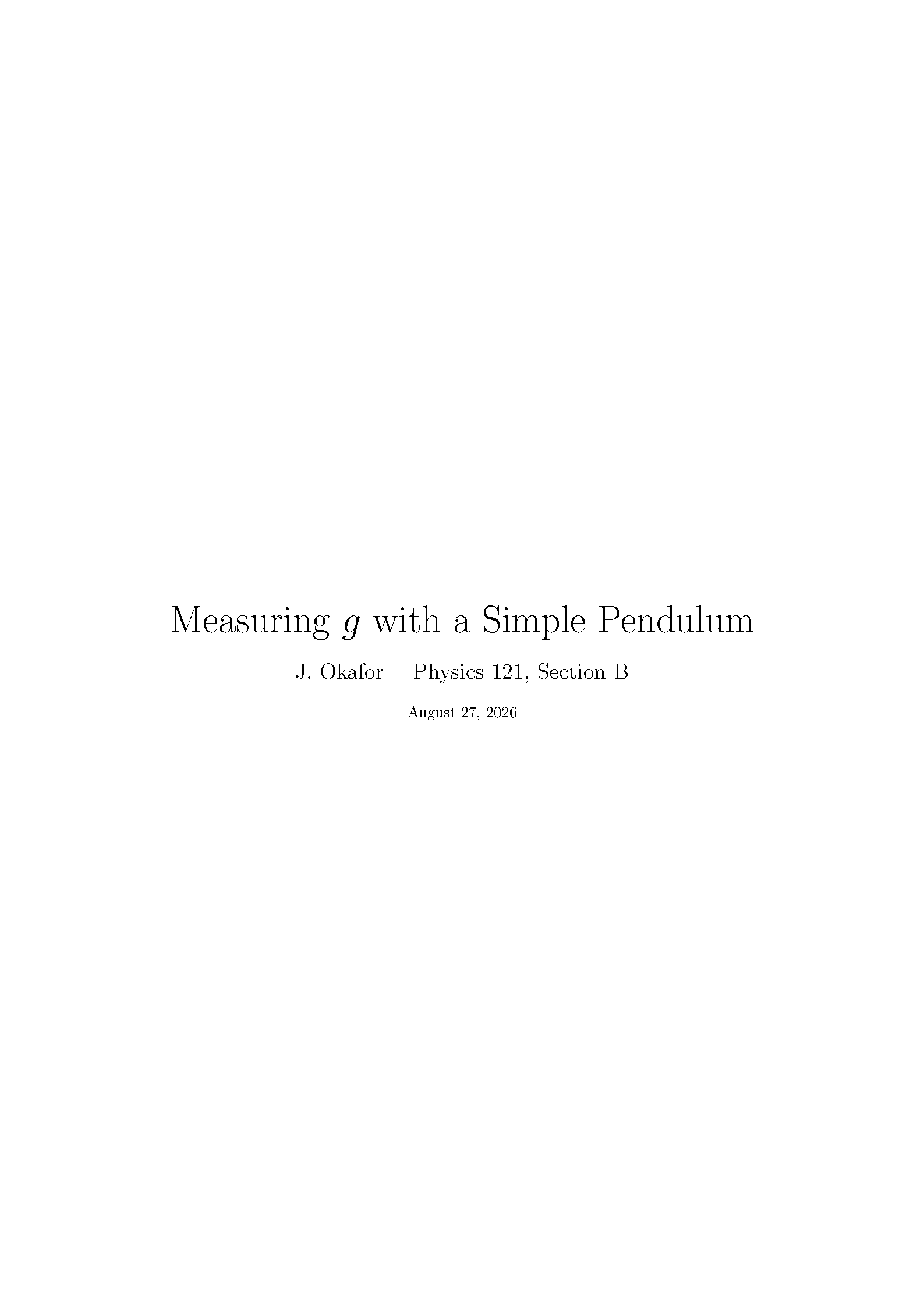 First page of the Practical Lab Report template